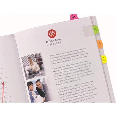 Avery® Mini Ultra Tabs: 80-Pack Clear Film Tabs with Neon Colors - Index Accessories & Page Markers