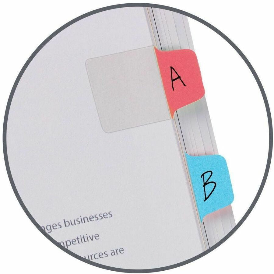 Avery® Mini Ultra Tabs - 80 Tab(s) - 1.50’’ Tab Height x 1’’ Width - Red Film Clear Paper Blue Orange Green - Index