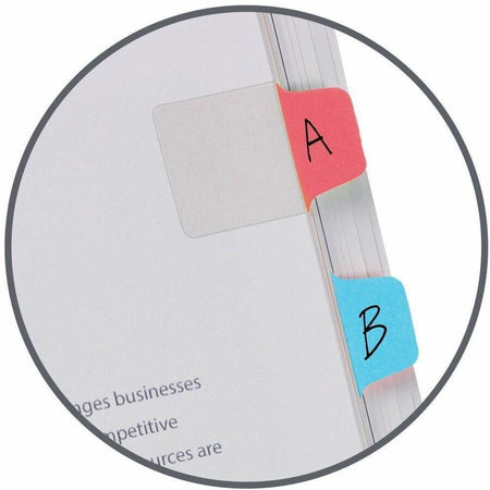 Avery® Mini Ultra Tabs - 80 Tab(s) - 1.50’’ Tab Height x 1’’ Width - Red Film Clear Paper Blue Orange Green - Index