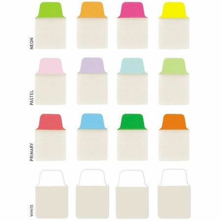Avery® Mini Ultra Tabs - 80 Tab(s) - 1.50’’ Tab Height x 1’’ Width - Red Film Clear Paper Blue Orange Green - Index