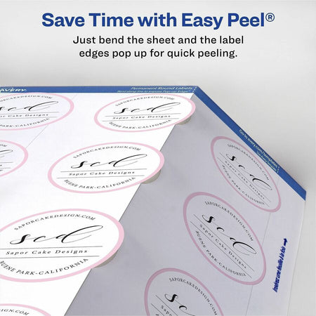 Avery&reg; Printable Round Labels, 3/4" , Matte White, 800 Labels (4221) - Alternate-Image8