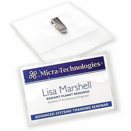 Avery&reg; Garment Friendly Clip Style Name Badge Kit - Alternate-Image1