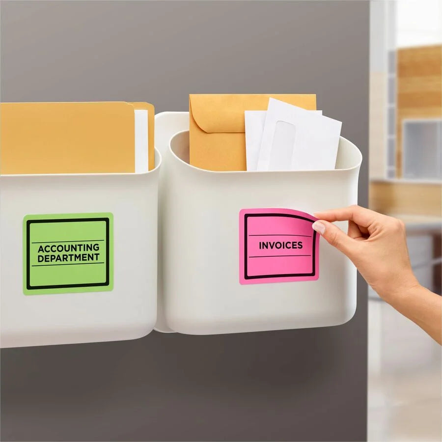Avery® Neon ID Labels: Removable Adhesive Inkjet/Laser 120 Labels - Multipurpose &
