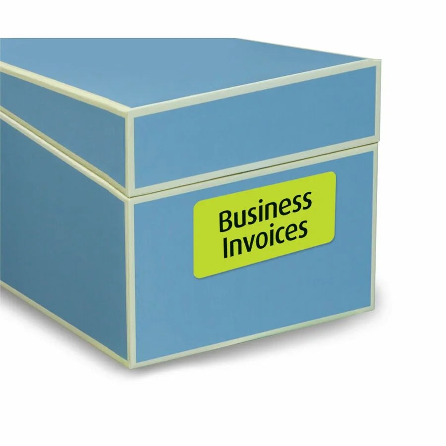 Avery® Neon Multipurpose Labels: 2x4’’ Removable Adhesive Inkjet/Laser - 120 Pack - & ID Labels