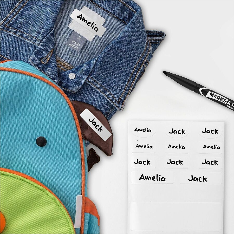 Avery® No-Iron Clothing Labels - Assorted Shapes & Sizes - Alternate-Image1