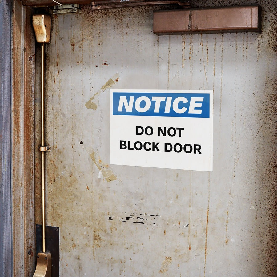 Avery® NOTICE Header Self-Adhesive Outdoor Sign - Alternate-Image1