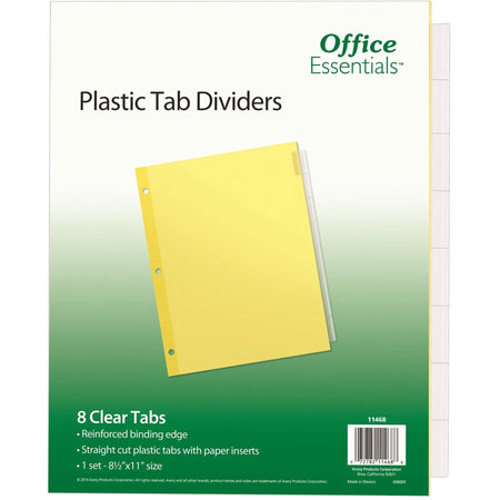 Avery® Office Essentials Insertable Dividers: Buff Paper 8 Tabs 30% Recycled - Index Divider