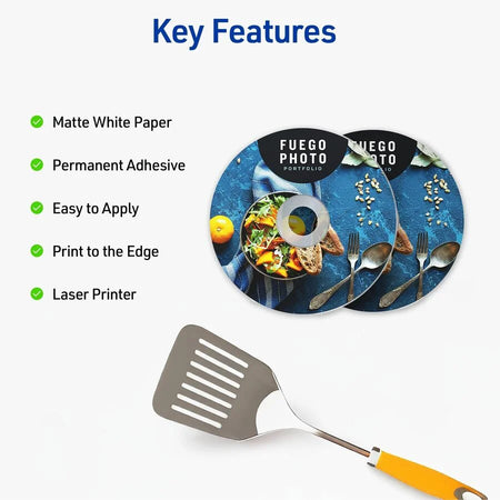 Avery® Optical Disc Labels: Matte White Peel-off Customizable - 40-Pack - Media Labels
