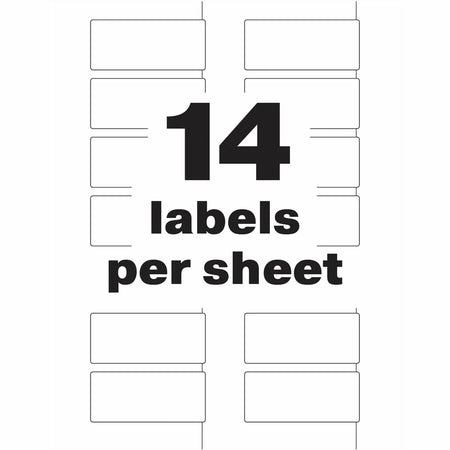 Avery® PermaTrack Asset Tags: Tamper-Evident Labels 1.25’’ x 2.75’’ Matte White - Specialty & Warning