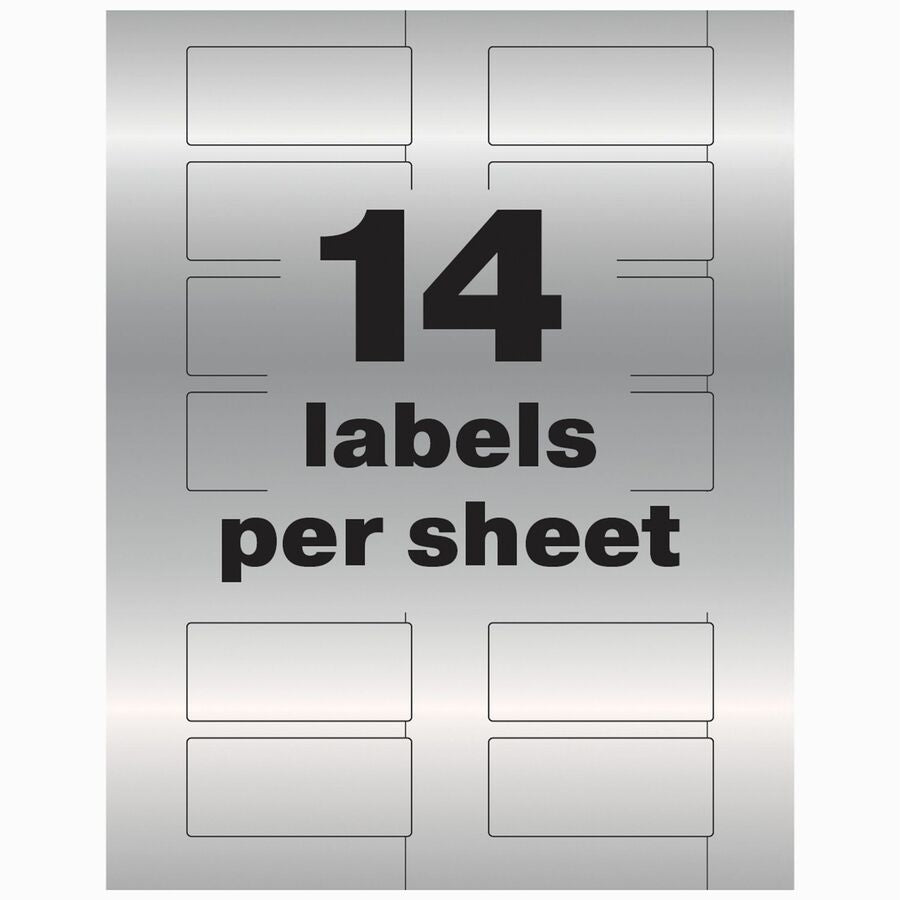 Avery® PermaTrack Metallic Asset Tag Labels, 1-1/4" x 2-3/4" , 112 Asset Tags - Alternate-Image5