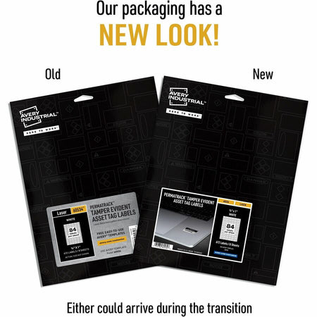 Avery® PermaTrack Tamper-Evident Asset Tag Labels, 1/2" x 1" , 672 Asset Tags - Alternate-Image1