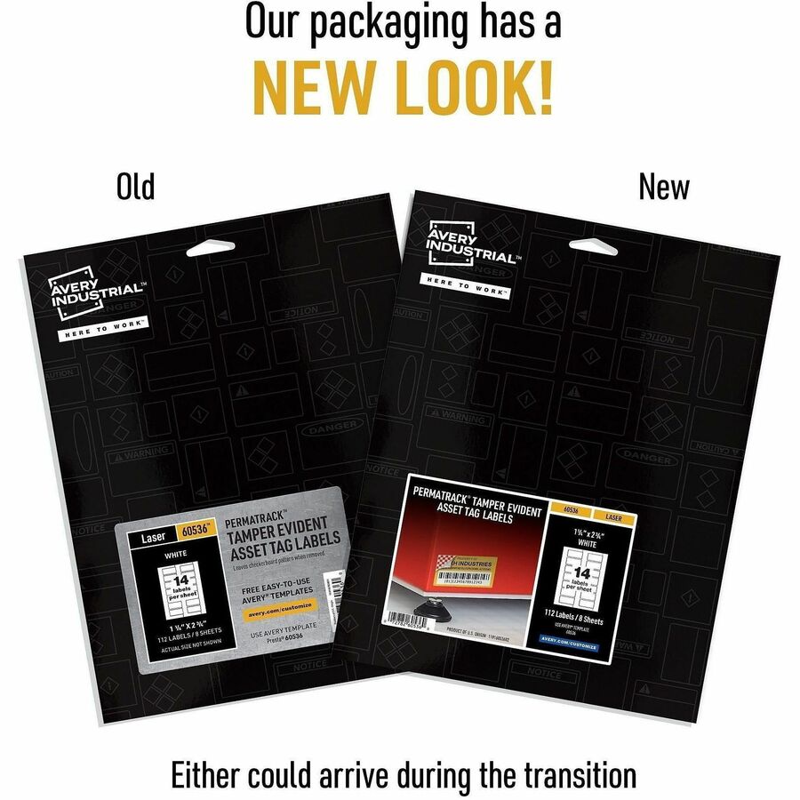 Avery&reg; PermaTrack Tamper-Evident Asset Tag Labels - Alternate-Image1
