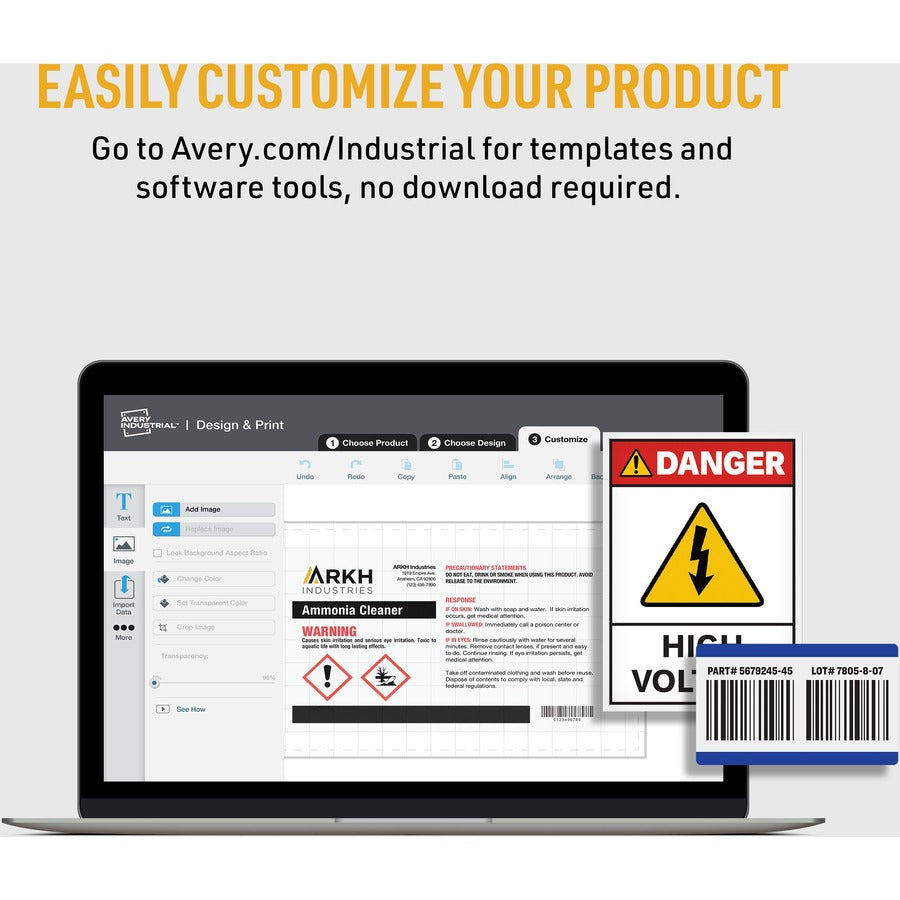 Avery® PermaTrack Tamper-Evident Asset Tag Labels, 2" x 3-3/4" , 64 Asset Tags - Alternate-Image2
