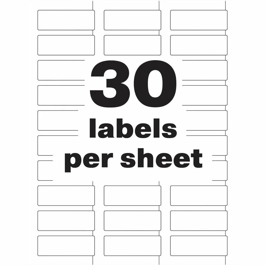 Avery® PermaTrack Tamper-Evident Asset Tags - Matte White - 240 Pack - Specialty & Warning Labels