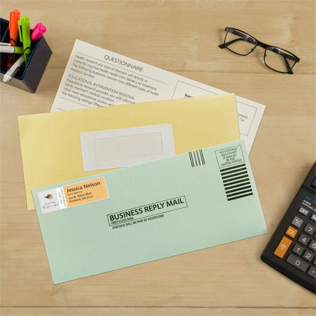 Avery® Piggyback Labels: 1x3’’ Inkjet/Laser White 240 Labels/Pack - Address / Shipping Labels