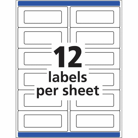 Avery® Piggyback Labels: 1x3’’ Inkjet/Laser White 240 Labels/Pack - Address / Shipping Labels