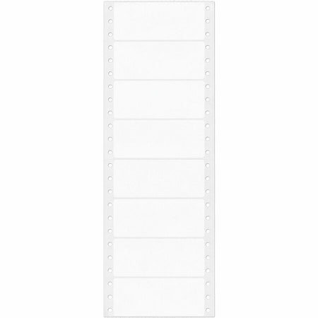 Avery® Pin Feed Label - 3 1/2’’ Height - Permanent Adhesive - Rectangle - Dot Matrix - White - Multipurpose & ID Labels
