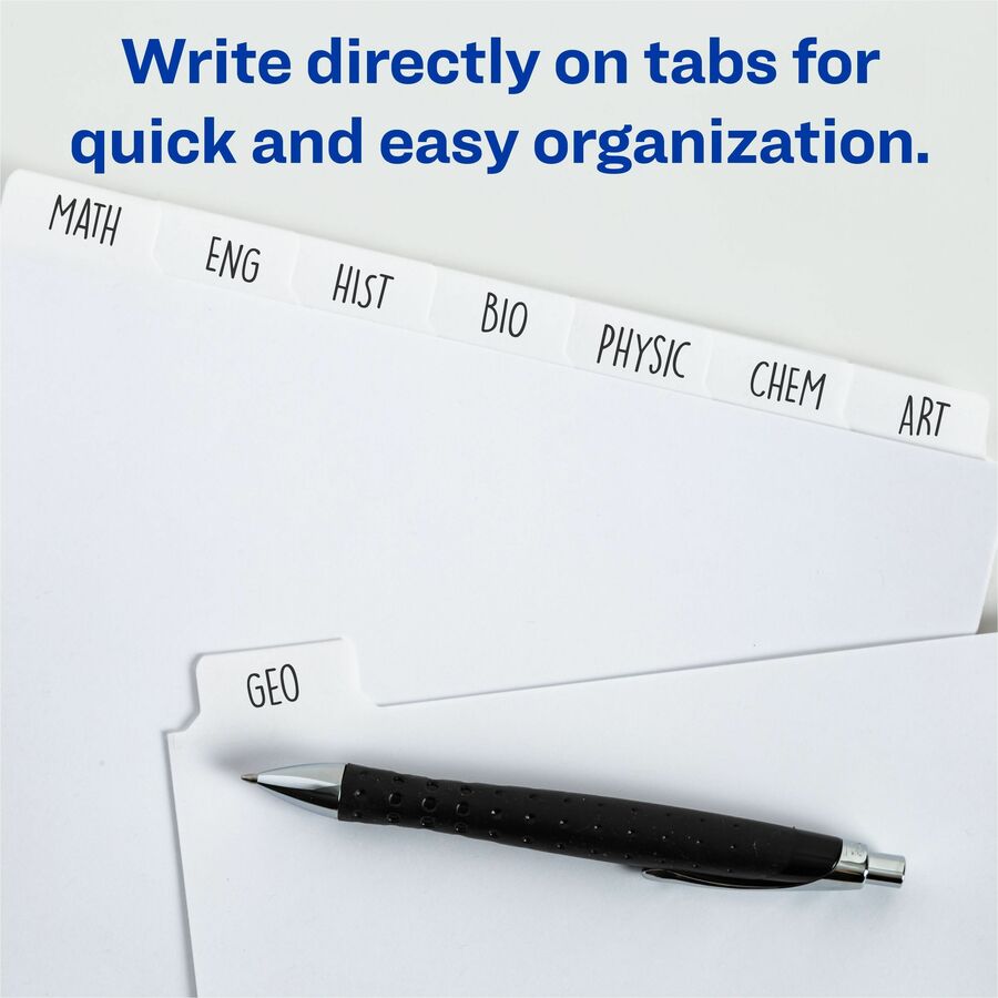 Avery&reg; Plain Tab Write-On Dividers - Alternate-Image1