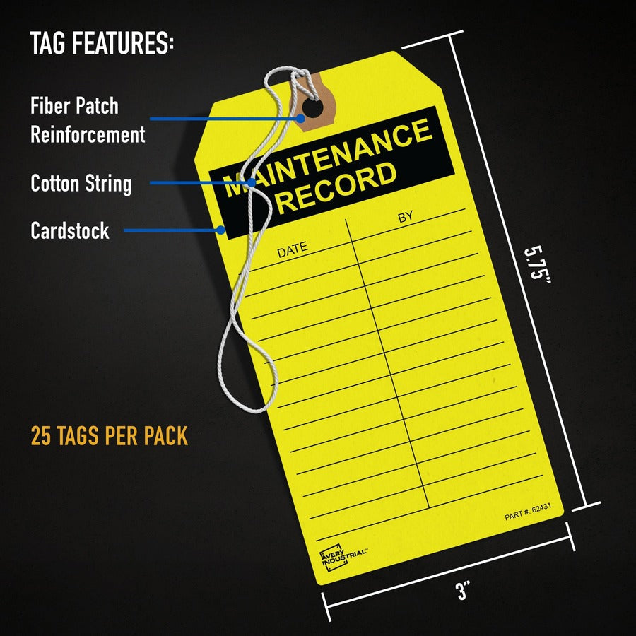 Avery&reg; Preprinted OUT OF SERVICE Red Service Tags - Alternate-Image1