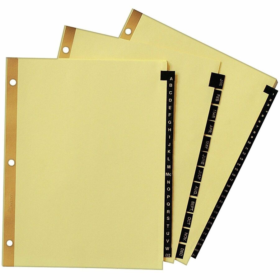 Avery® Preprinted Tab Dividers - Gold Reinforced Edge - Alternate-Image5
