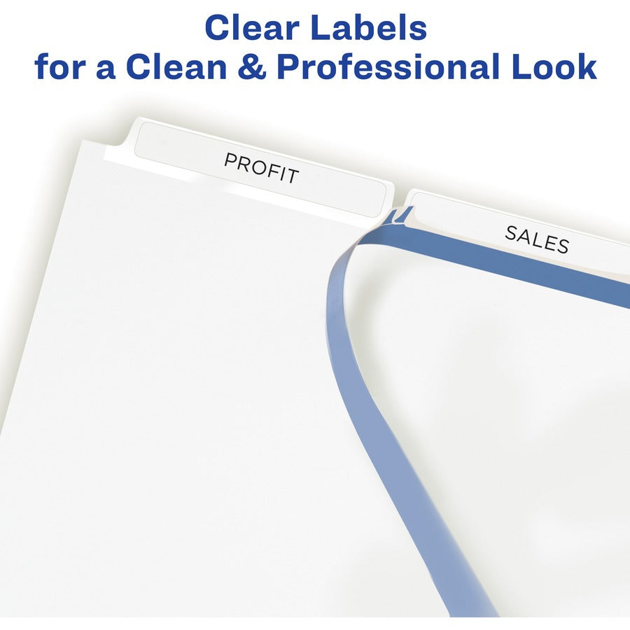 Avery® Print & Apply Clear Label Dividers - Index Maker Easy Apply Label Strip - Alternate-Image9