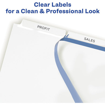 Avery® Print & Apply Clear Label Dividers - Index Maker Easy Apply Label Strip - Alternate-Image9