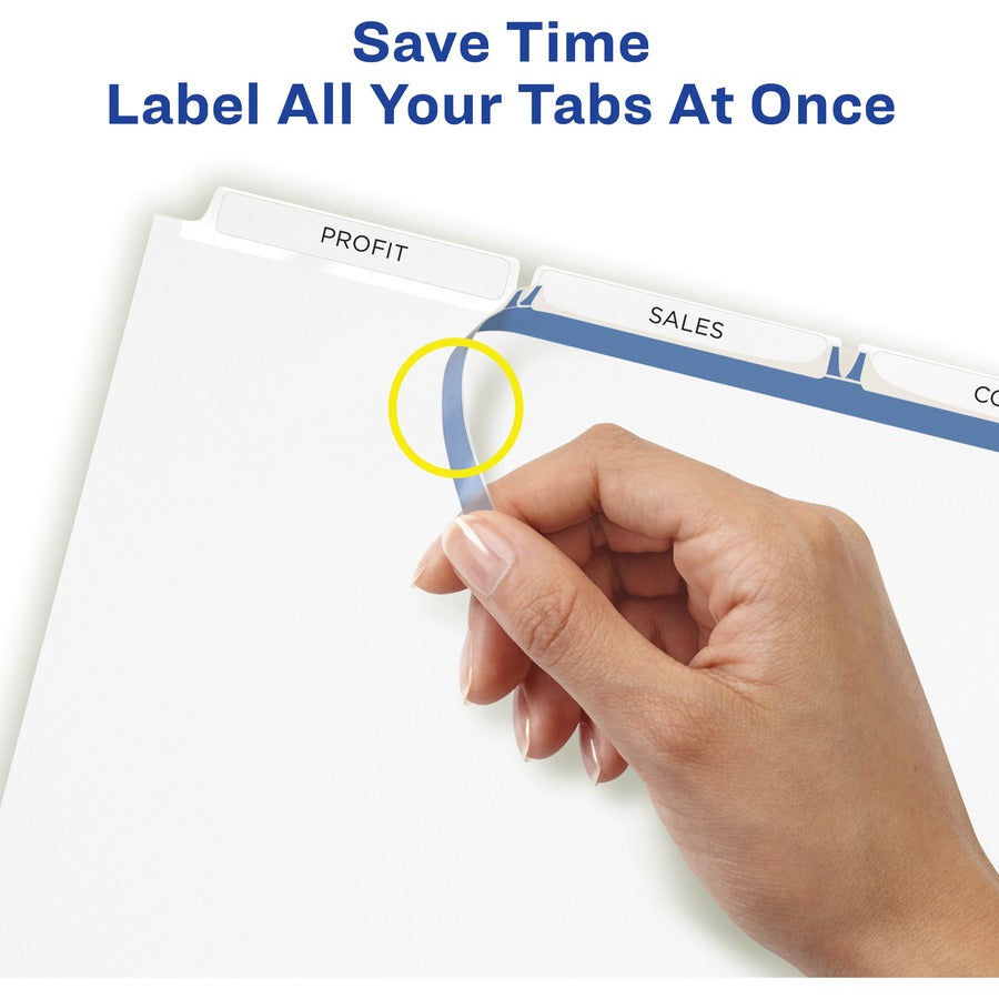 Avery® Print & Apply Clear Label Dividers - Index Maker Easy Apply Label Strip - Alternate-Image1