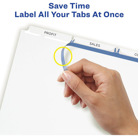 Avery® Print & Apply Clear Label Dividers - Index Maker Easy Apply Label Strip - Alternate-Image1