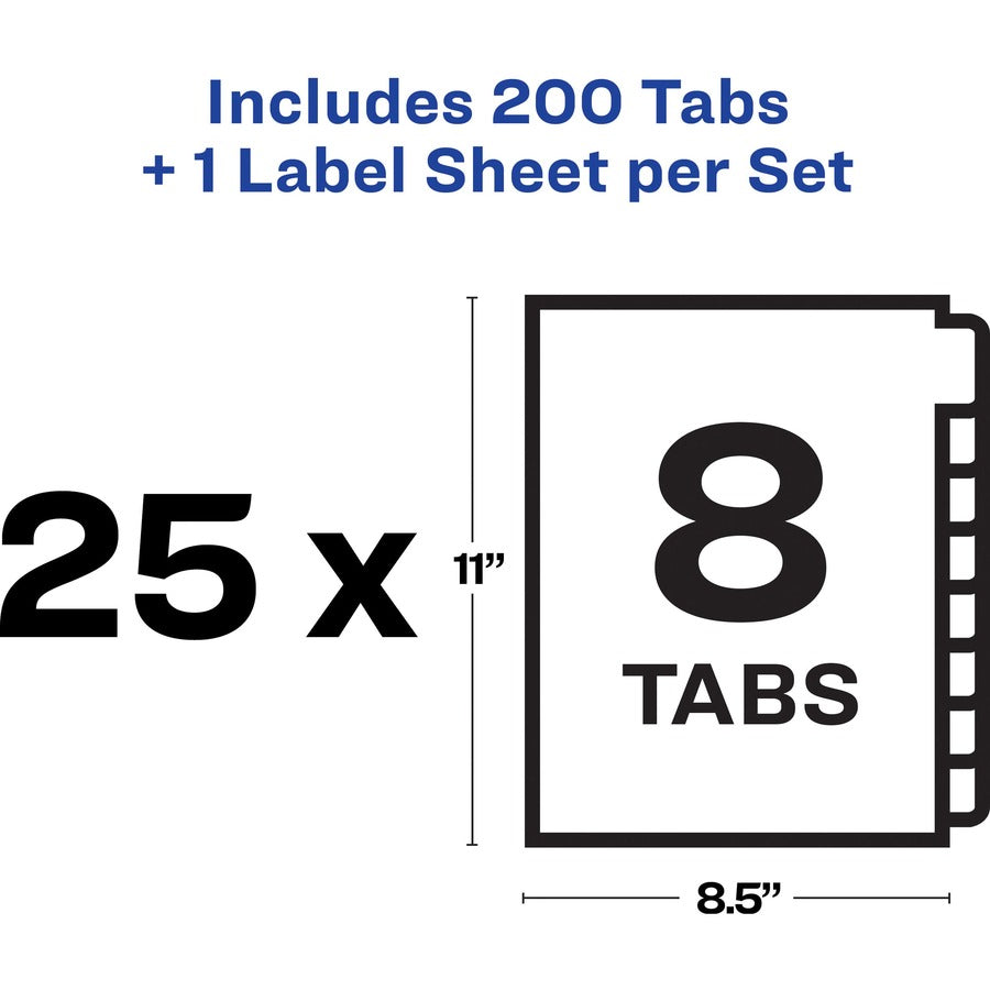 Avery® Print & Apply Label Unpunched Dividers - Index Maker Easy Apply Label Strip - Alternate-Image10