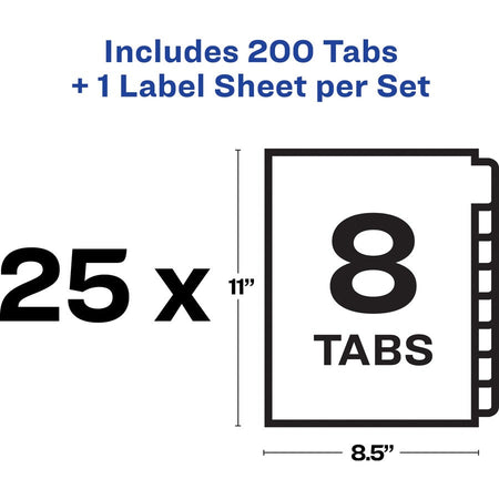 Avery® Print & Apply Label Unpunched Dividers - Index Maker Easy Apply Label Strip - Alternate-Image10