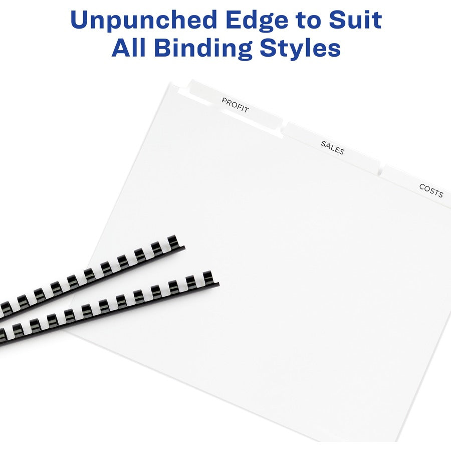 Avery® Print & Apply Label Unpunched Dividers - Index Maker Easy Apply Label Strip - Alternate-Image2