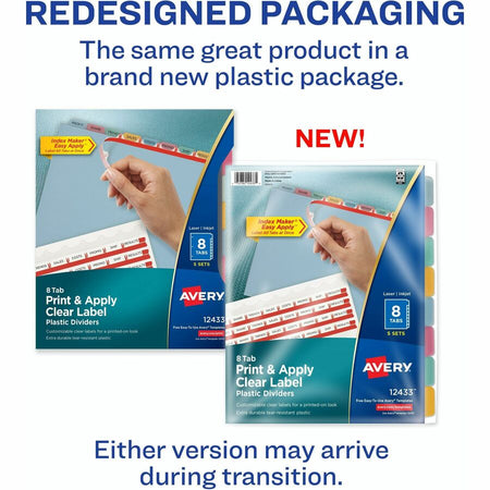 Avery® Print & Apply Translucent Dividers - Alternate-Image1