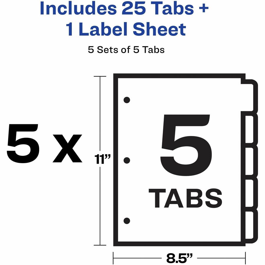 Avery® Print & Apply Translucent Dividers - Alternate-Image5