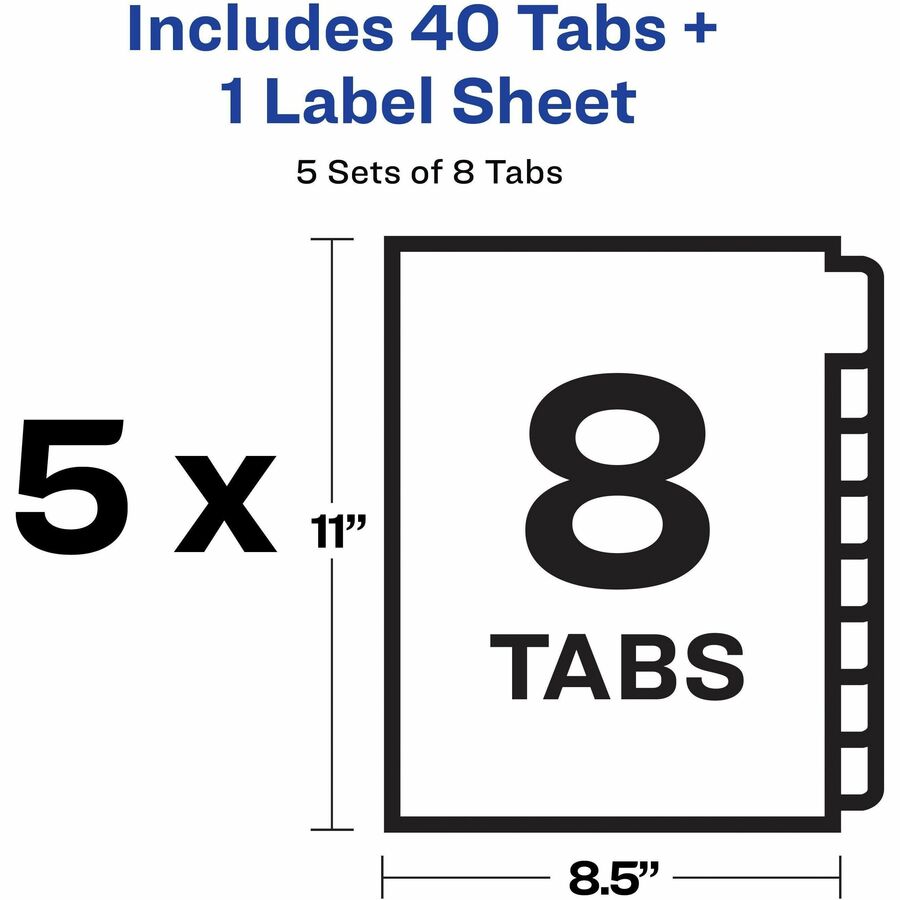 Avery® Print & Apply Translucent Dividers - Alternate-Image5