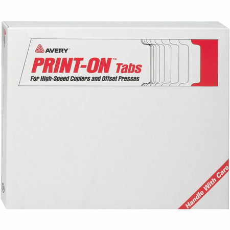 Avery® Print-On Tabs: High-Speed Copiers & Offset Presses - 5 Tabs 30/Box - Index Divider