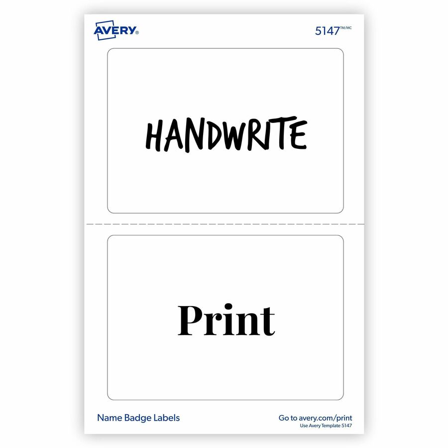 Avery® Print or Write Name Badge Labels - Alternate-Image3