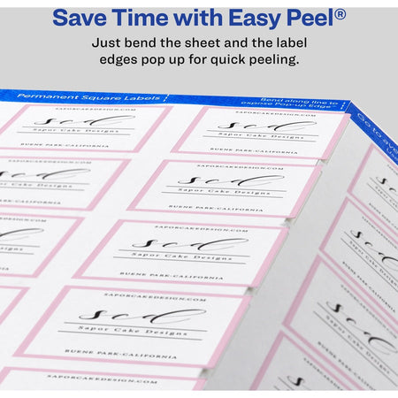 Avery&reg; Print-to-the-Edge Easy Peel Square Labels - Alternate-Image6
