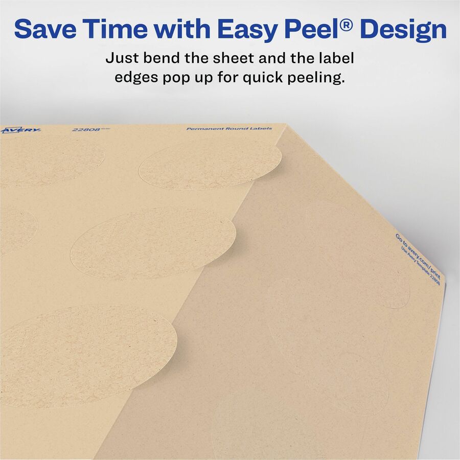 Avery® Print-To-The-Edge Kraft Brown Labels - Alternate-Image5