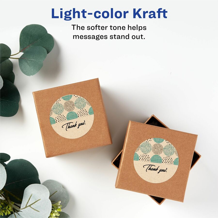 Avery® Print-To-The-Edge Kraft Brown Labels - Alternate-Image6