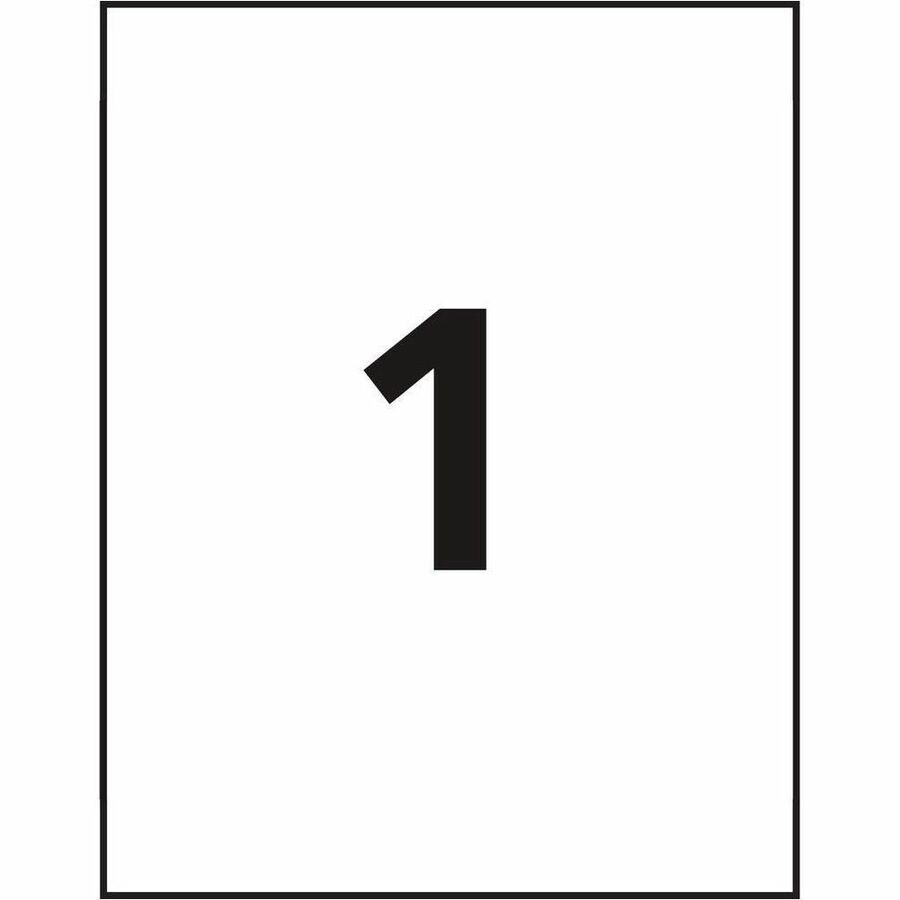 Avery® Printable Fabric Sheets - Letter - 8 1/2’’ x 11’’ - Matte - Heat-seal Backing - White - 5/Pack - 6 / Carton