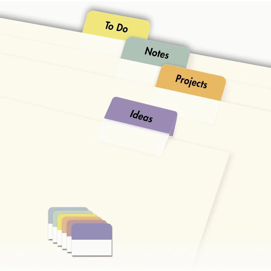 Avery® Printable Repositionable Tabs: 96 Assorted Paper Tabs - Index Accessories & Page Markers