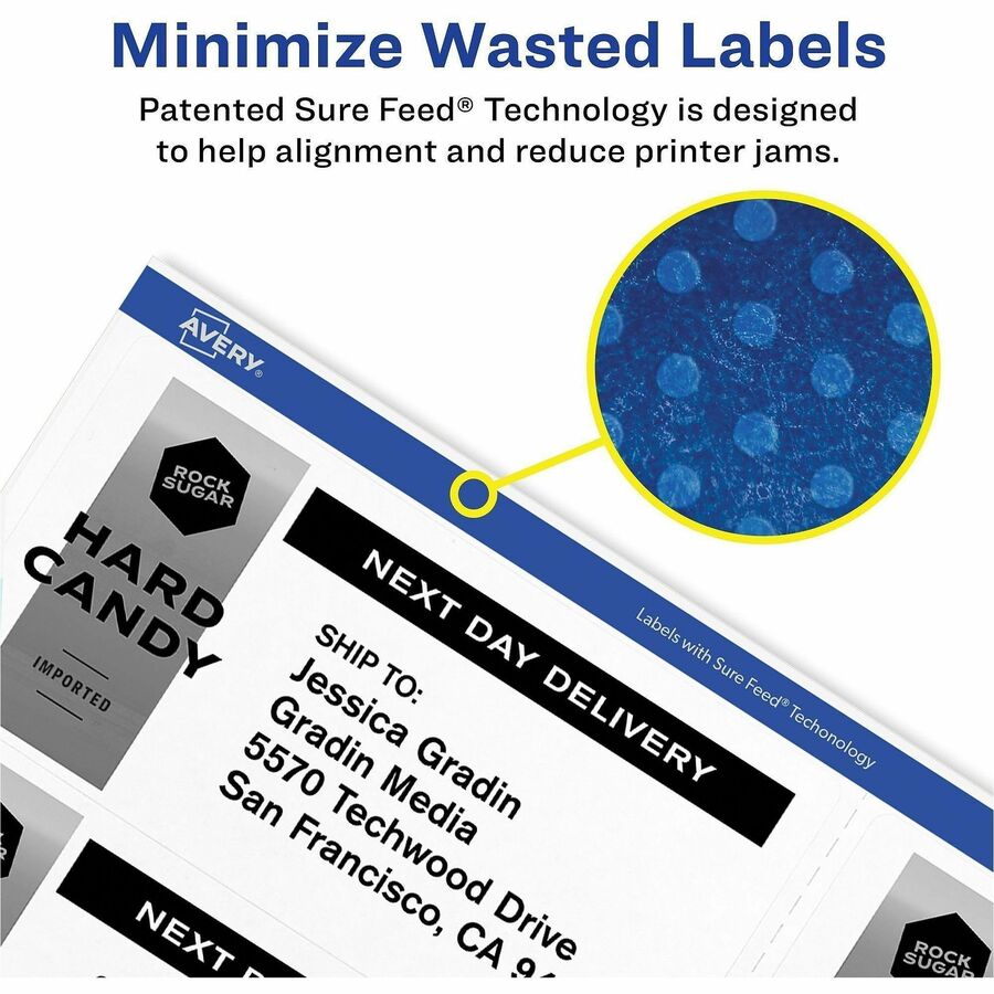 Avery® Printable Shipping Labels, 2.5" x 4" , 200 Labels (5816) - Alternate-Image1