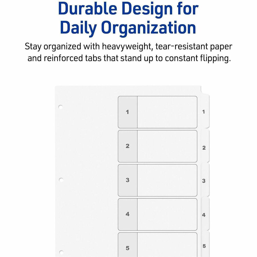 Avery Dividers, 5 Tabs, Ready Index (3 Sets of 11075) - Alternate-Image4