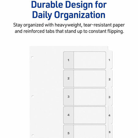 Avery Dividers, 5 Tabs, Ready Index (3 Sets of 11075) - Alternate-Image4