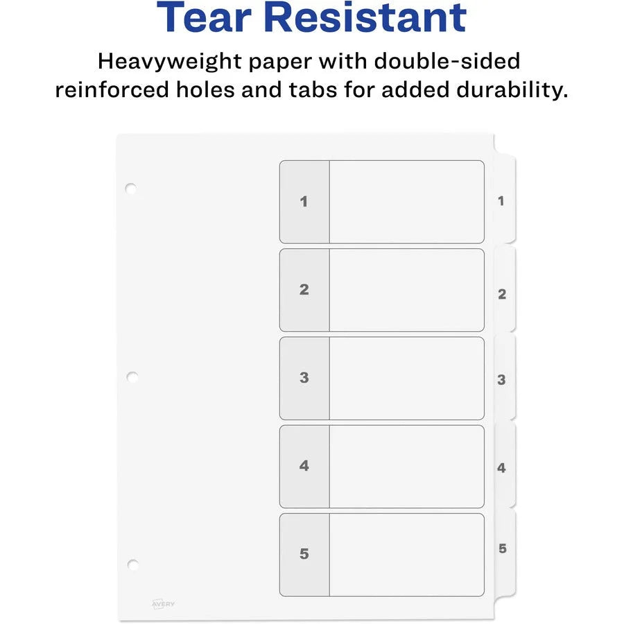 Avery® Ready Index Classic Tab Binder Dividers - Organize Your Documents Efficiently - Divider