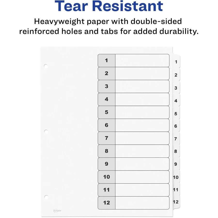 Avery® Ready Index Classic Tab Binder Dividers - Organize Your Documents Efficiently - Divider