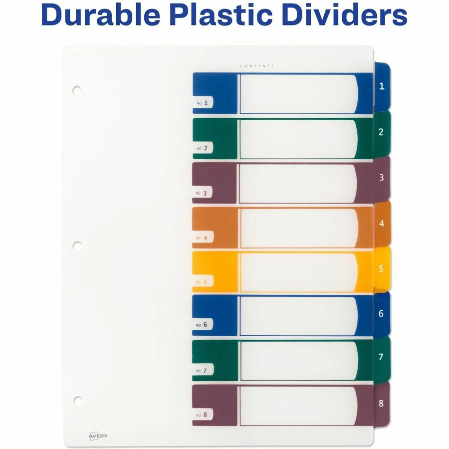 Avery® Ready Index Customizable TOC Binder Dividers: Organize Your Documents Efficiently - Divider