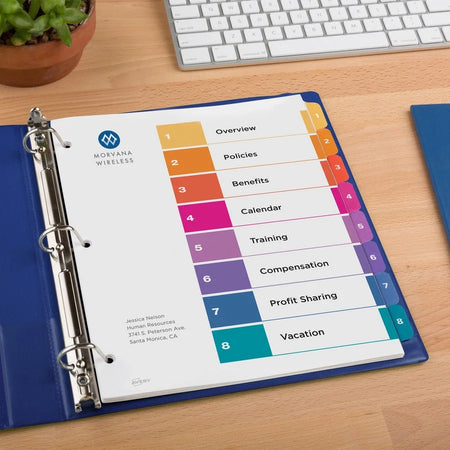 Avery® Ready Index Customizable TOC Dividers: Organize Your Documents Efficiently - Divider