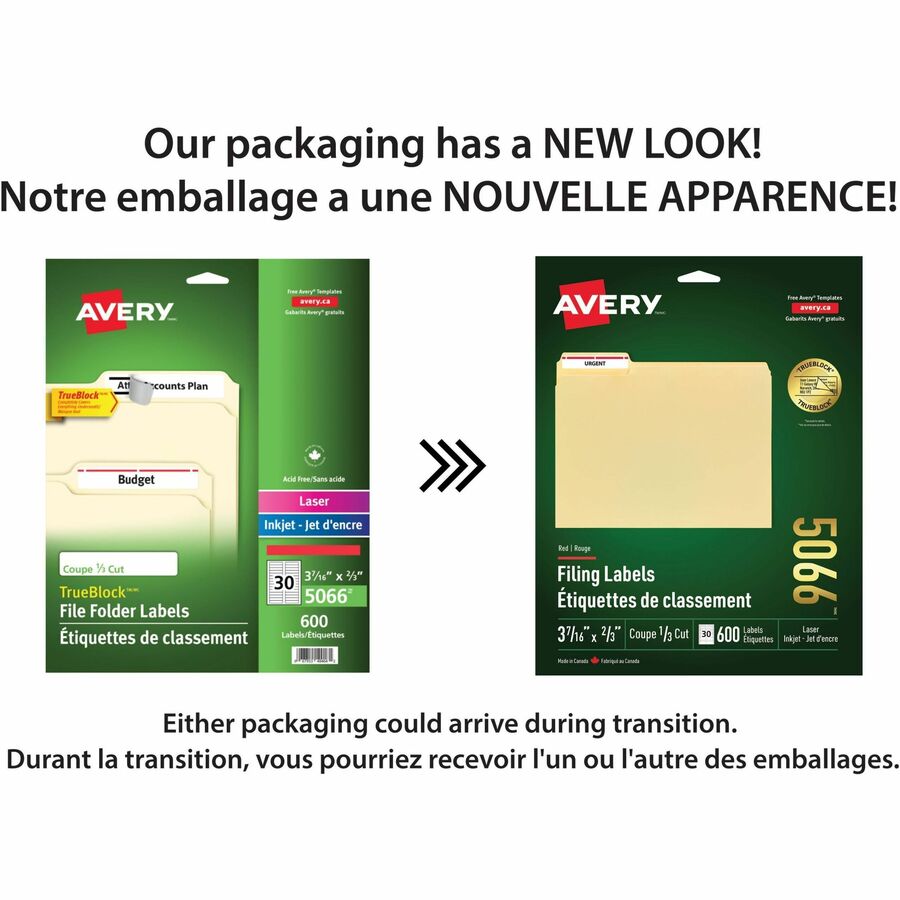 Avery® Red Filing Labels - Alternate-Image1