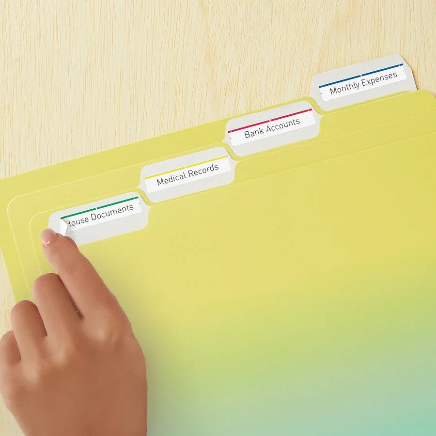 Avery® Removable File Folder Labels: Assorted Colors 252 Labels/Pack - Filing Labels